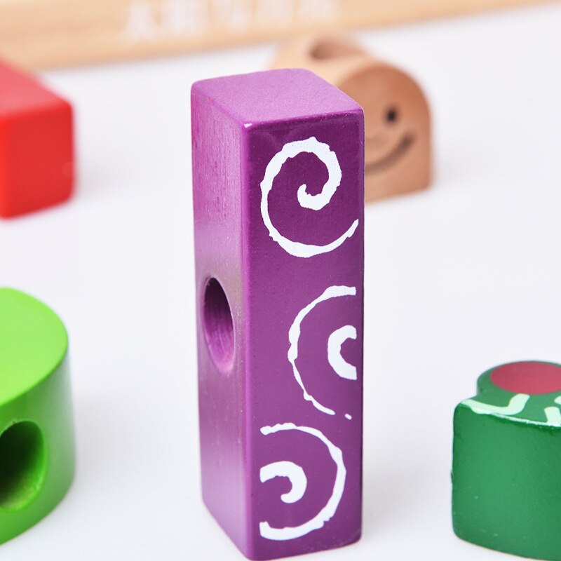 Dag & Nacht Deluxe Houten Speelgoed Kids Cognitieve Vaardigheid-Gebouw Puzzel Stem Speelgoed Spel Met 48 Speelse Uitdagingen Voor leeftijden 2 +