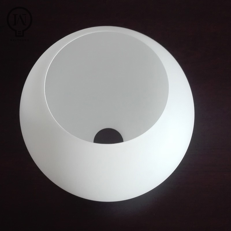 D4cm D3cm Opening Witte Globe Glazen Lampenkap E27 E14 Melkachtige Glazen Lampenkap Vervangingsonderdeel Verlichting Accessoire voor Kroonluchter