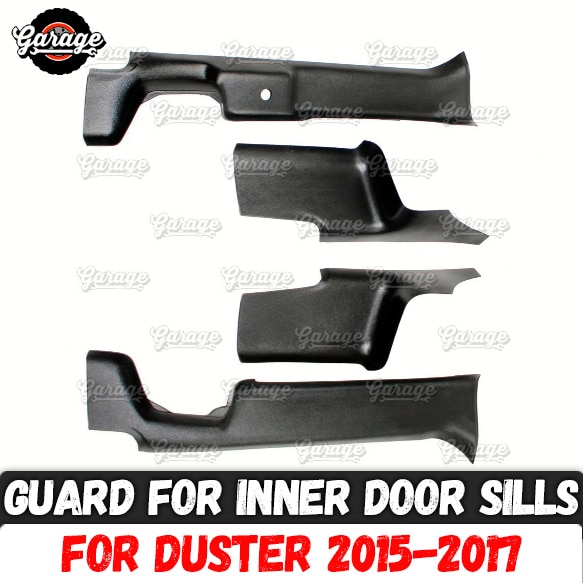 Guards of inner door sills for Renault / Dacia Duster ABS plastic accessories protect of carpet car styling tuning