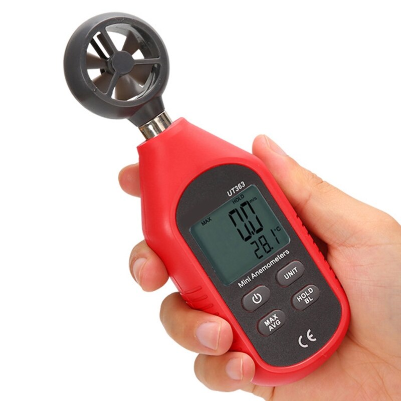 Anemometer Handheld Digitale Wind Meter Gauge Met Thermometer Temperatuur G32A