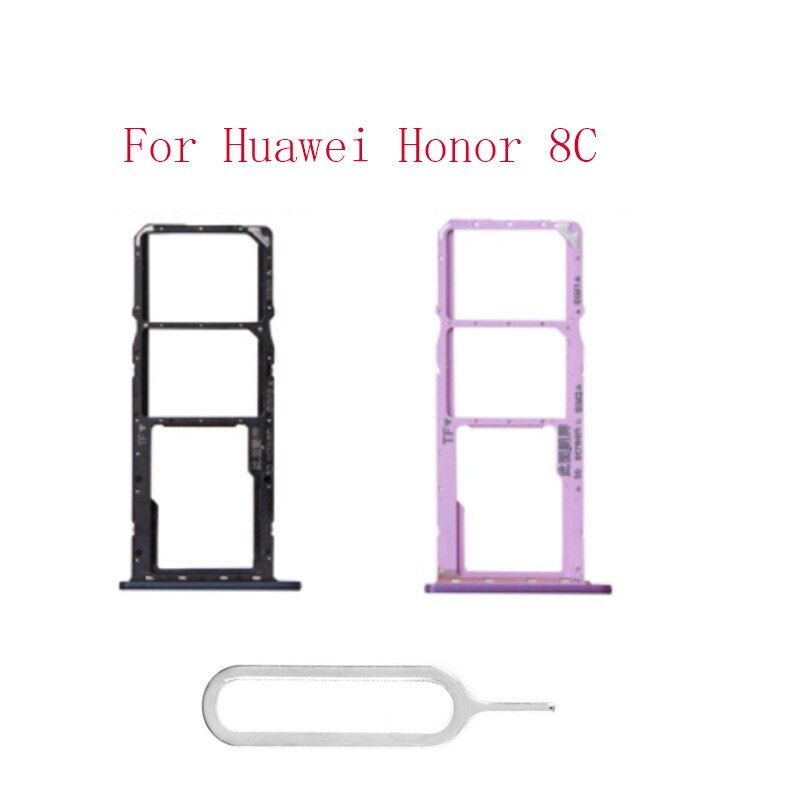 10/Pcs Sim Card Tray Vervanging Voor Huawei Honor 8C Sim-kaart Houder Slot Lade Adapters