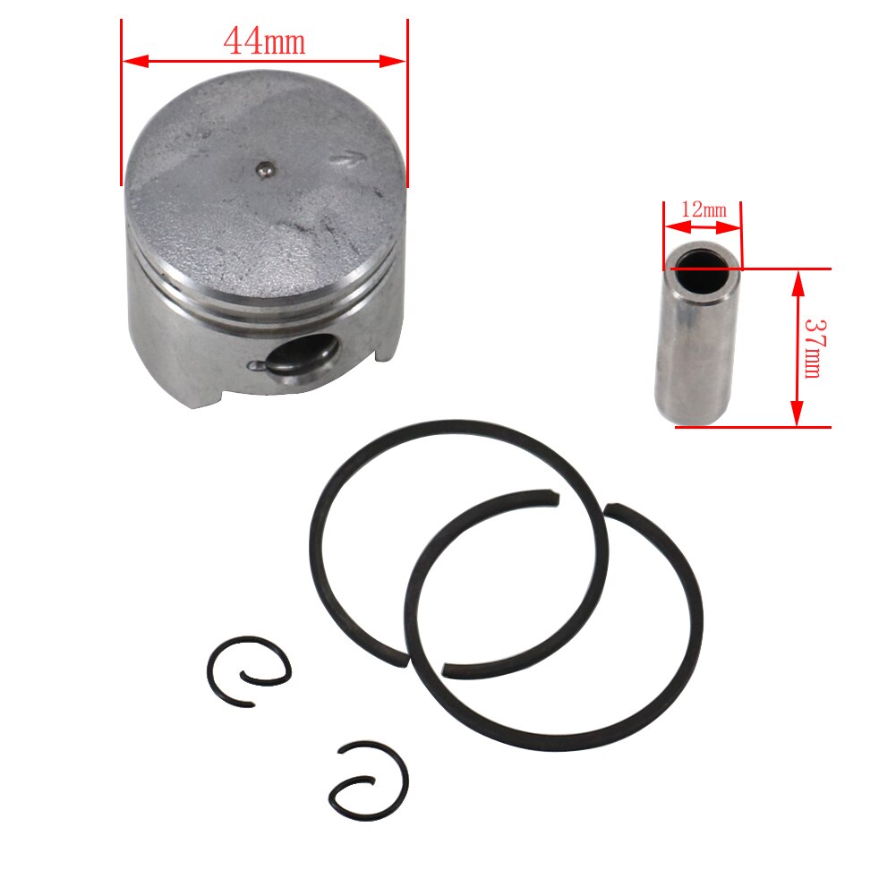 44mm oder 40mm Motor Kolben 44-6 40-6 für 2 hub 47cc 49cc Pocket bike motor mit Kolben Ring, pin lager