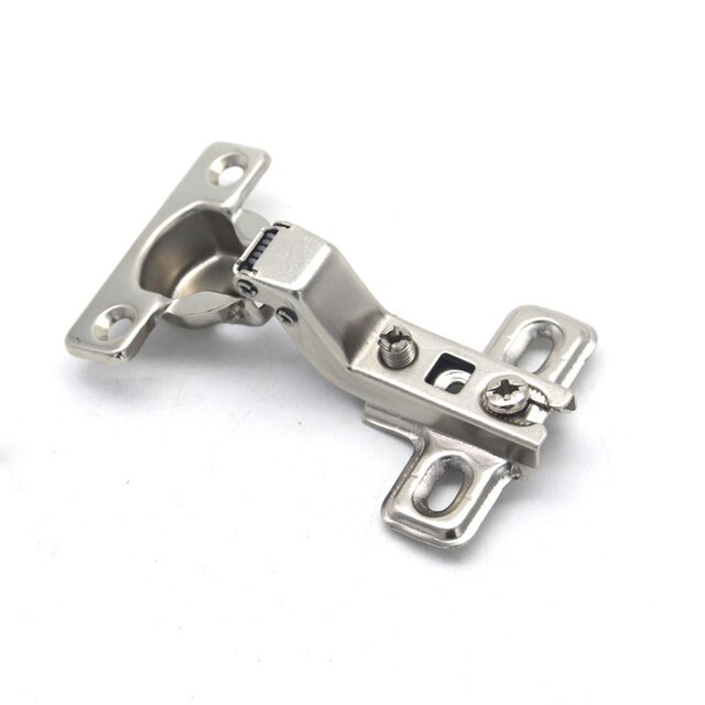 25mm Perforated Small Hinge Cabinet Door Buffer Aircraft Hinge Pipe Hinge Hinged Cup Hinge Straight Arm Fixed Base: 3