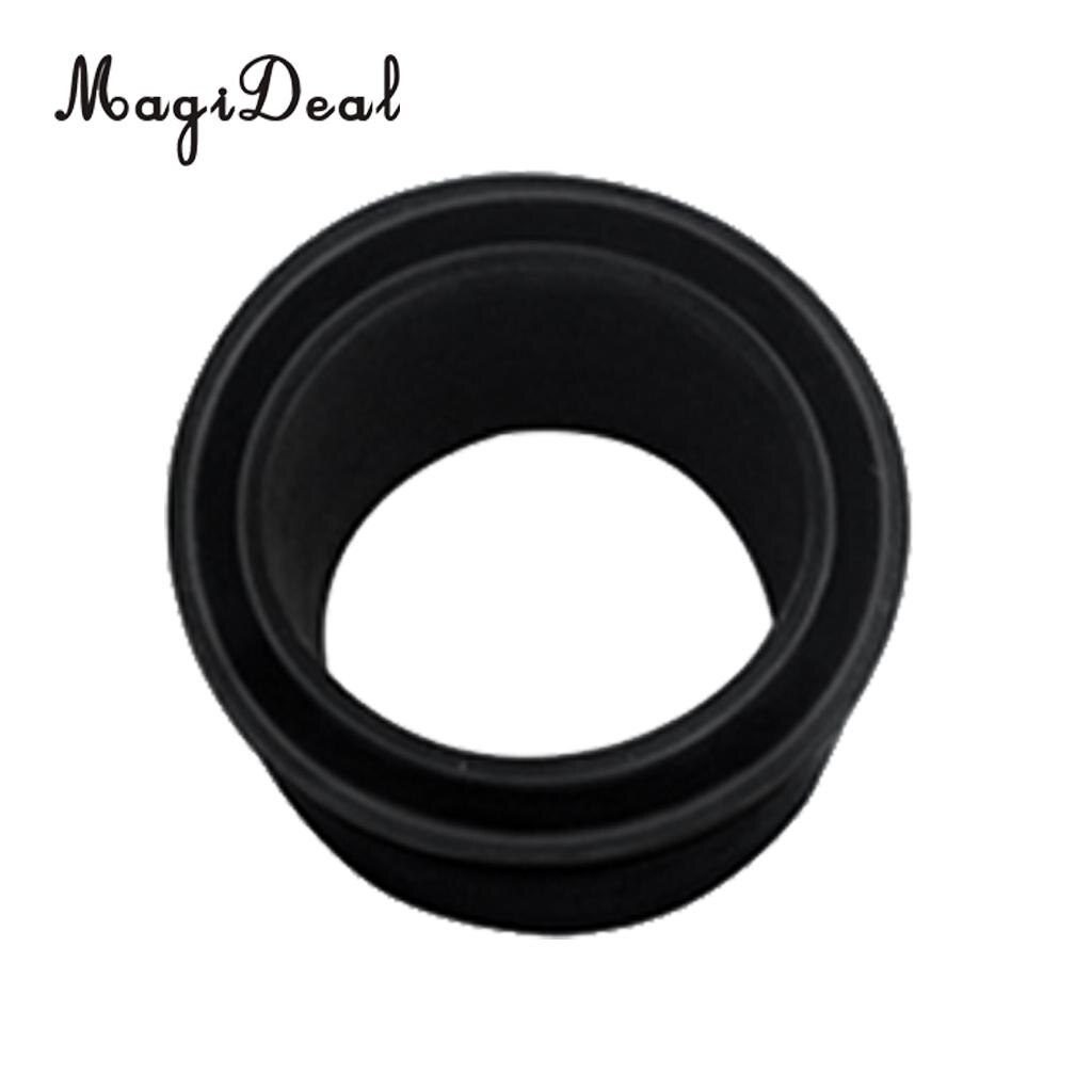 Magideal 6 st svart gummi 2 " 50.8mm spö hållare insatsskydd för marinbåt fiske bete bräda rostfritt stål spö hållare