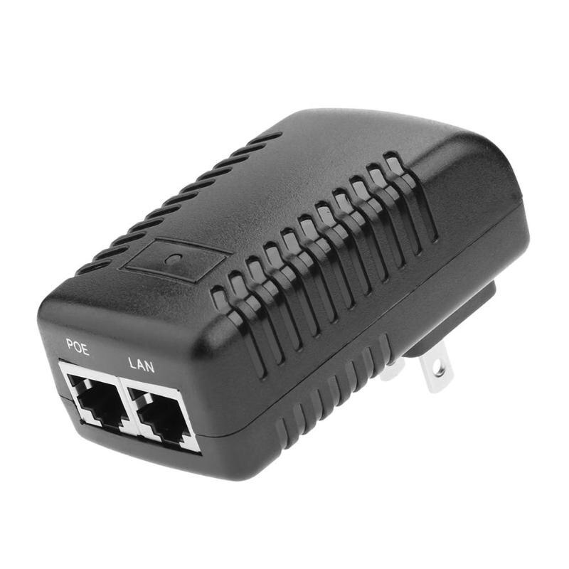 Alloyseed 24V 0.5A 12W Stekker Poe Injector Ethernet Adapter Ip Telefoon Camera Poe Schakelaar Voeding