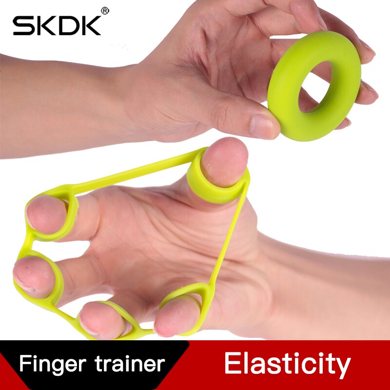 SKDK 1Set Siliconen Hand Aangrijpend Ring Professionele Vinger Sterkte Trainer Exerciser Workout Gym Fitness Vinger Uitbreiden Grijper