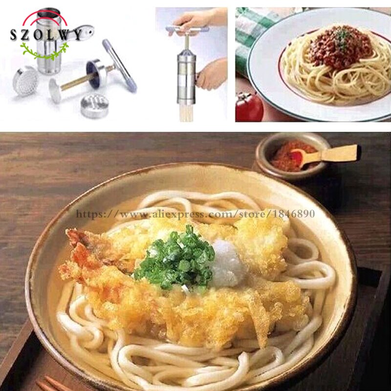 Urządzenie robić gotowania makaronu ze stali nierdzewnej ferramentas z 5 modelami warzyw makaron nóż naciśnij maszyna robić robienia makaronu narzędzia kuchenne Spaghetti