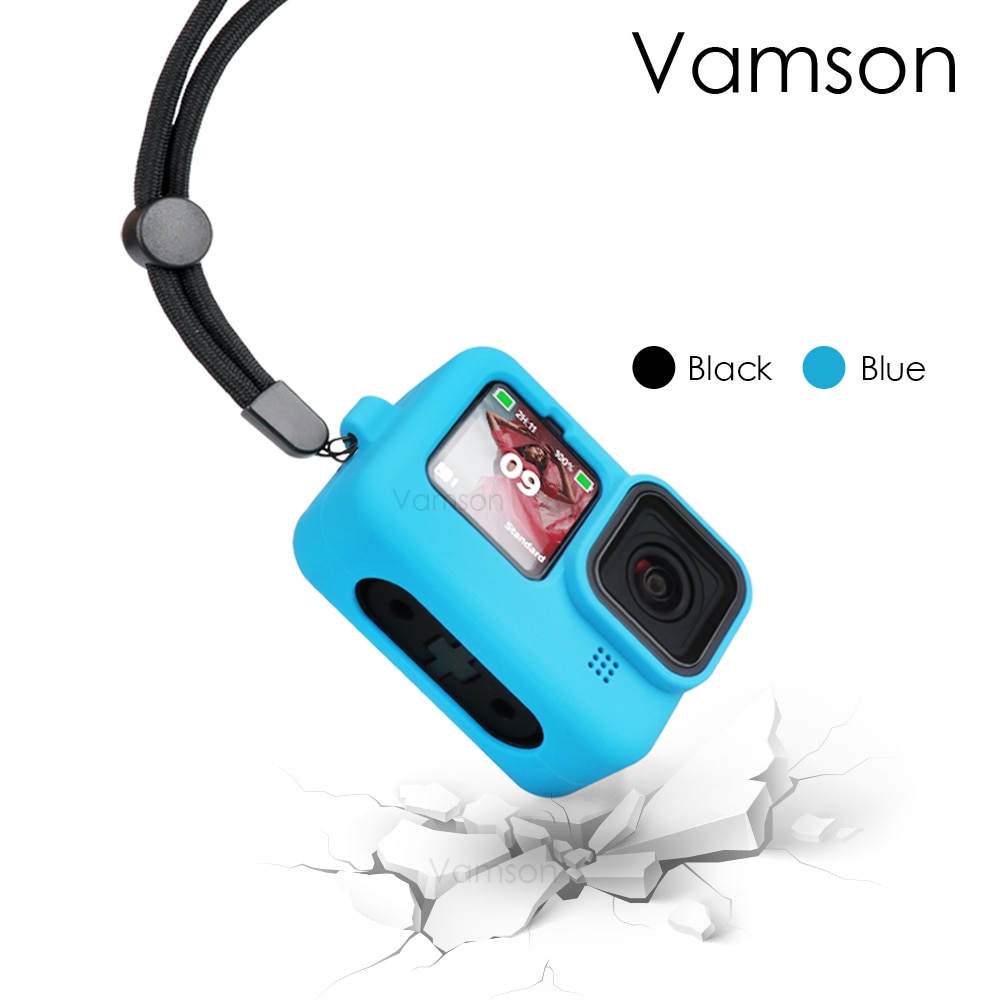 Blødt silikone etui til gopro hero 9 etui beskytter fuldt cover til go pro 9 kamera tilbehør skin shell  vp662