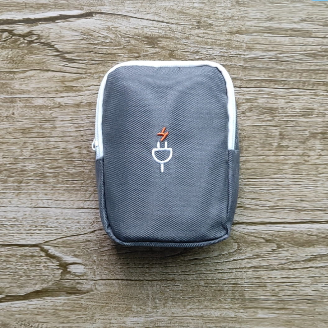 Tragbare Reise Gerät Organizer Tasche digitale Kabel tasche Elektronik Zubehör Aufbewahrung Trage tasche Tasche für USB Energie Bank: Pflaume