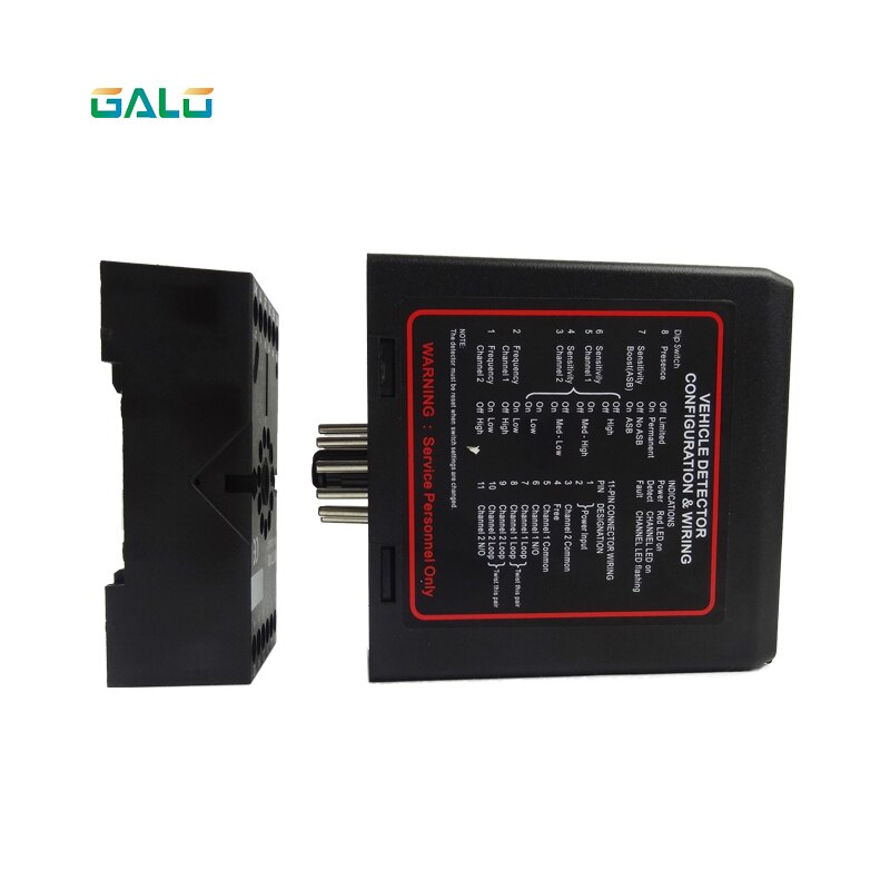 Gate vehicle access control dual two Channel Loop Detector/Inductive Loop Parking Detectors220v 110V 24V DC 12V Dc