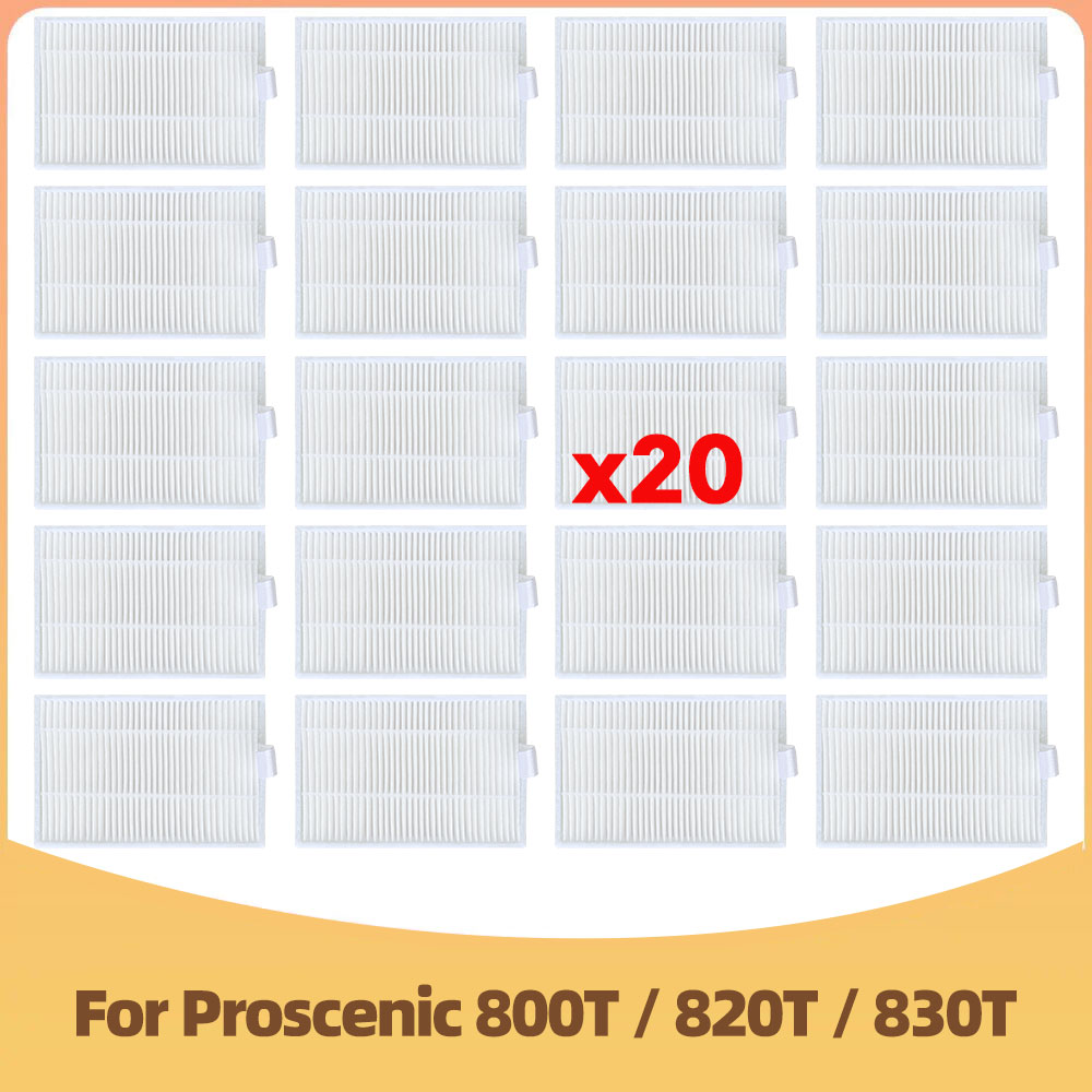 Compatibile con Proscenic 800T 820T 830T LIECTROUX C30B XR500 E30 Aspirapolvere robot Spazzola Laterale Filtro HEPA Panno Mocio Parti di Sostituzione: Rosso