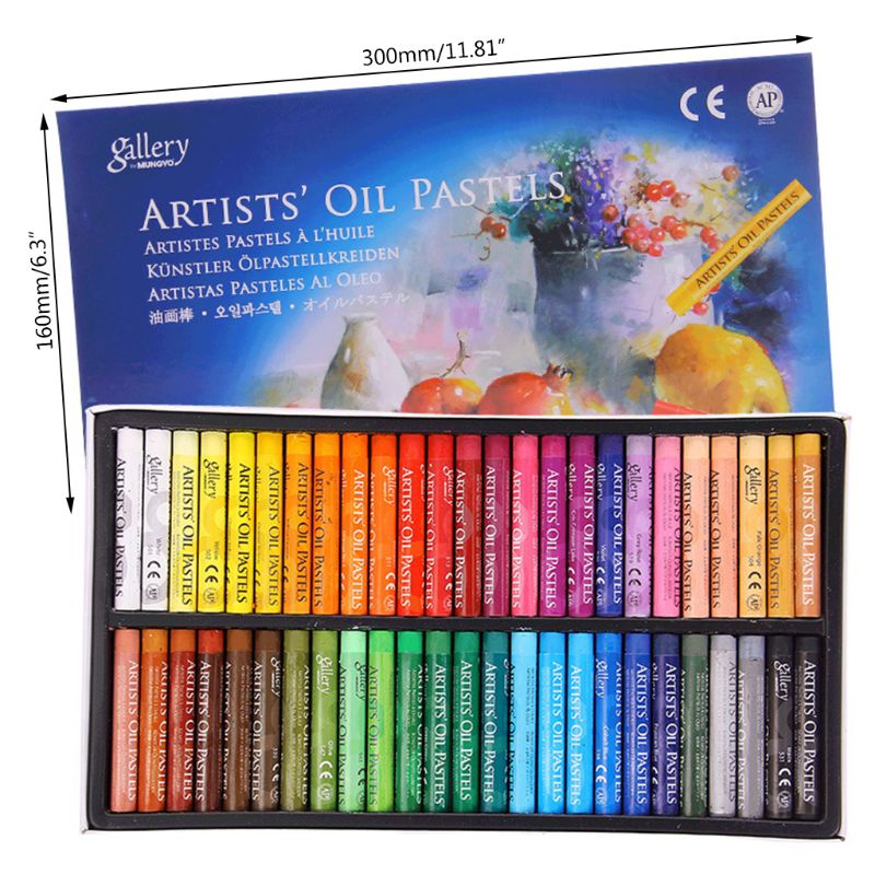 50 stk olie pastel sæt 48 farver maling kit til kunstner studerende graffiti blød pastel maleri tegning pen skole kunstforsyninger