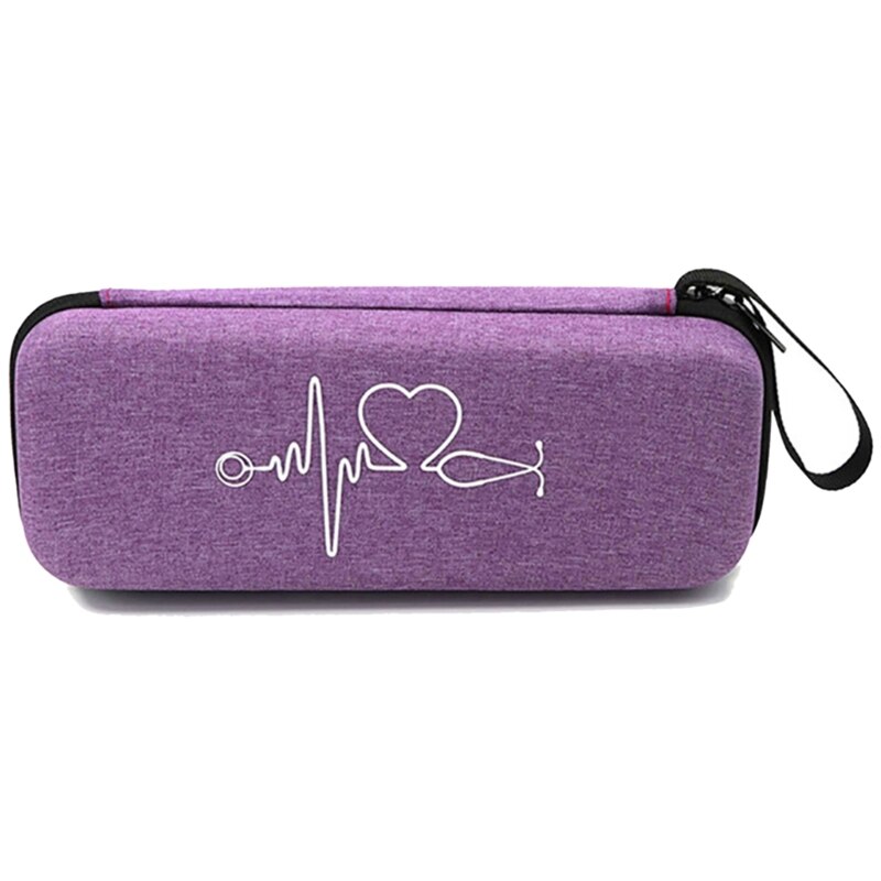 Stethoscoop Case, Draagbare Reizen Draagtas Met Mesh Pocket Bandage Organizer Protector Verpleegkundige Accessoires: Purple