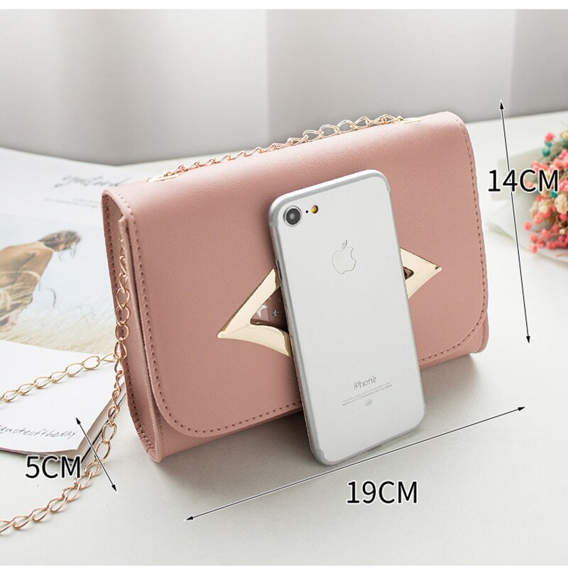 Mode Grote Lippen Schoudertas voor Vrouwen Glanzende Sterren Lederen Portemonnee Vrouwelijke Crossbody Messenger Keten Tassen Dames
