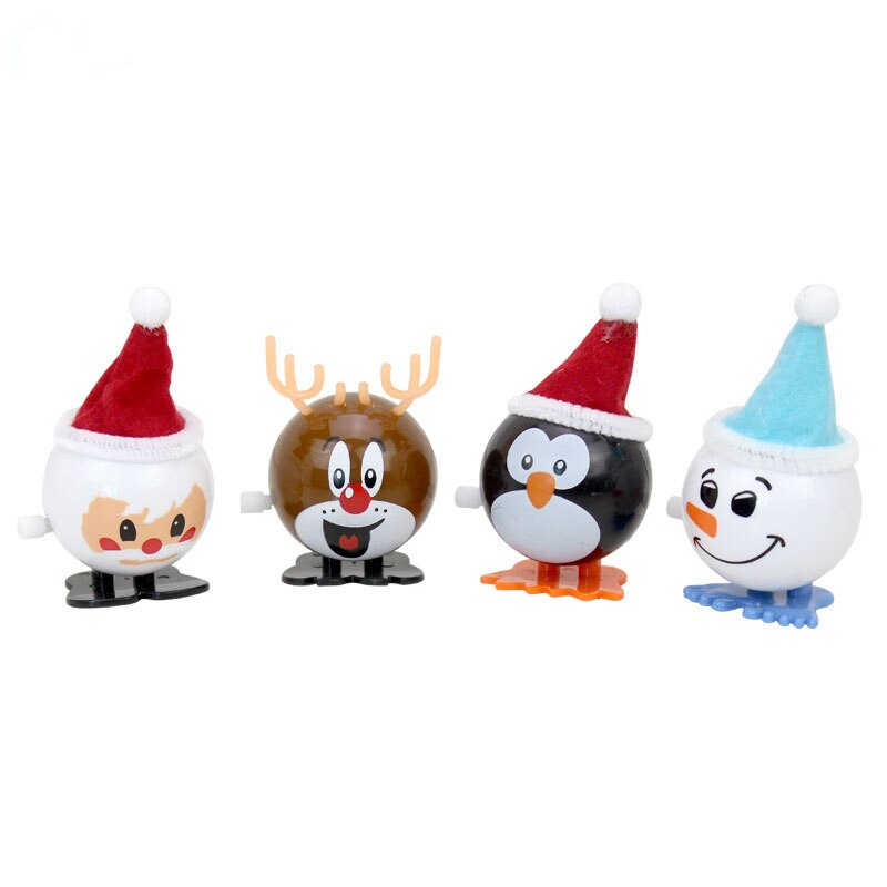 12 Pcs Clockwork Speelgoed Interessante Wind Up Toys Leuke Dier Santa Kerst Serie Goederen Kleine