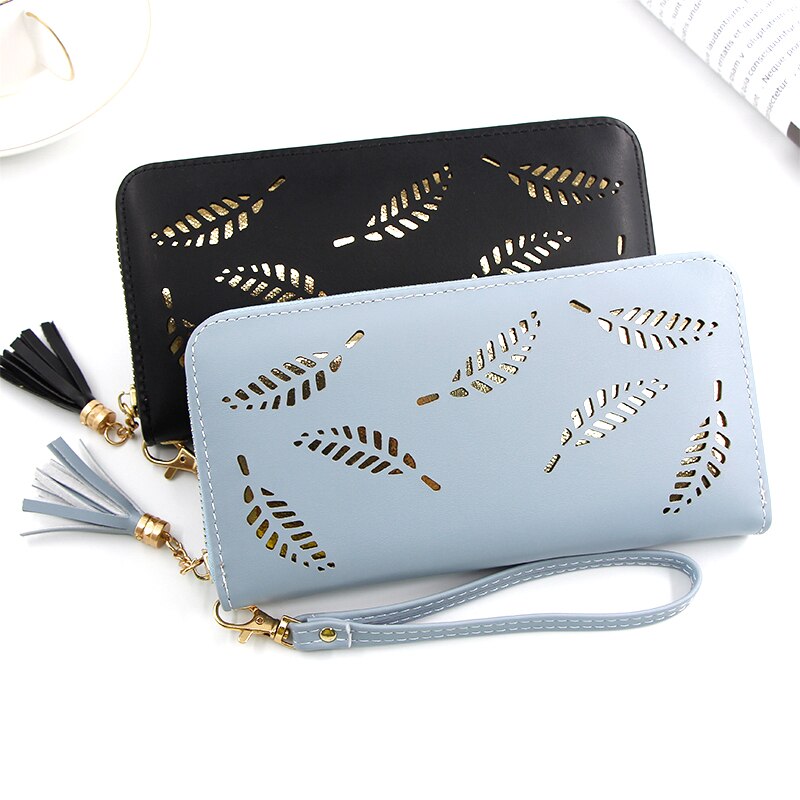 Vrouwen lange clutch portemonnee grote capaciteit portemonnees dames portemonnee dames portemonnee telefoonvak kaarthouder