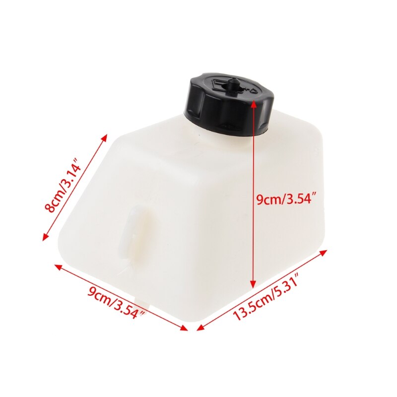 1l witte body zwarte dop plastic motorfiets benzine brandstoftank voor mini moto pit dirt bike dirt bikes filterqiang