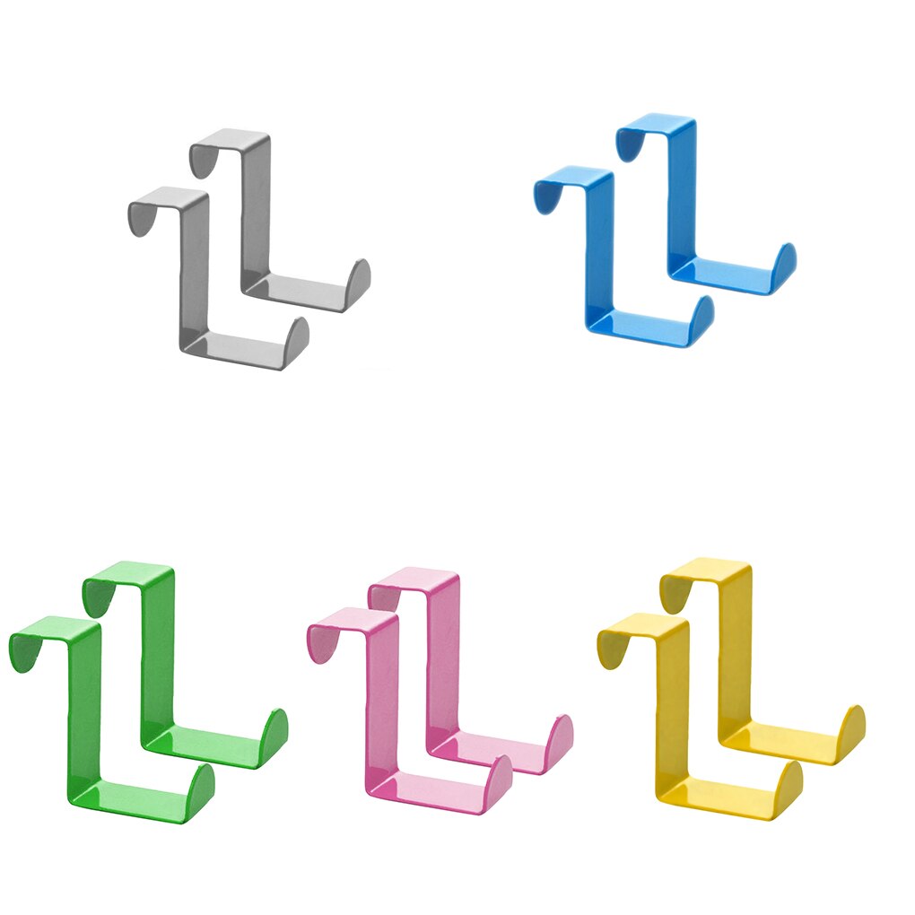 2 stuks over deurhaken roestvrijstalen kastlade hanghaken kantoor keuken handdoek kleerhanger