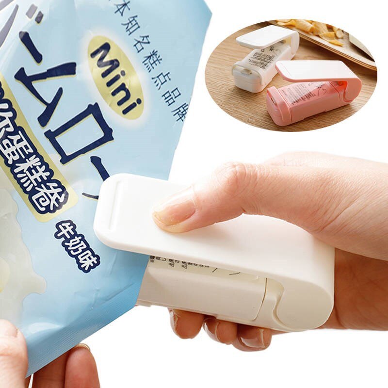 Huishoudelijke Draagbare Plastic Sealer Mini Snack Naadlasmachines Kleine Hand Druk Warmte Sealer