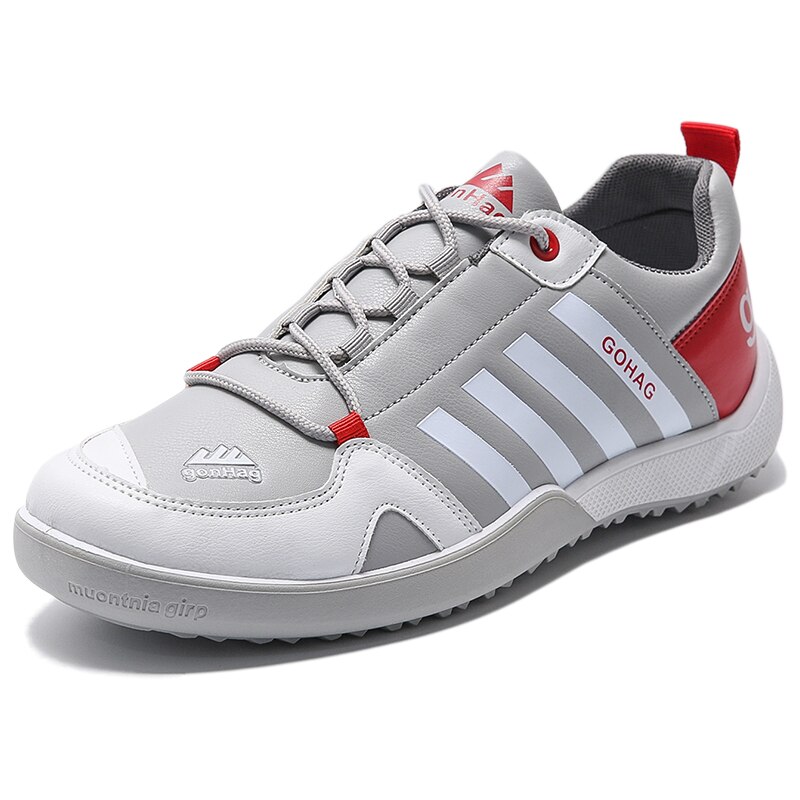 Mode Sneakers Zwarte Mannen Schoenen Outoor Mannen Casual Schoenen Zomer Schoenen Voor Mannen Ademend Non-Lederen Casual Schoenen 44: Rood / 9.5