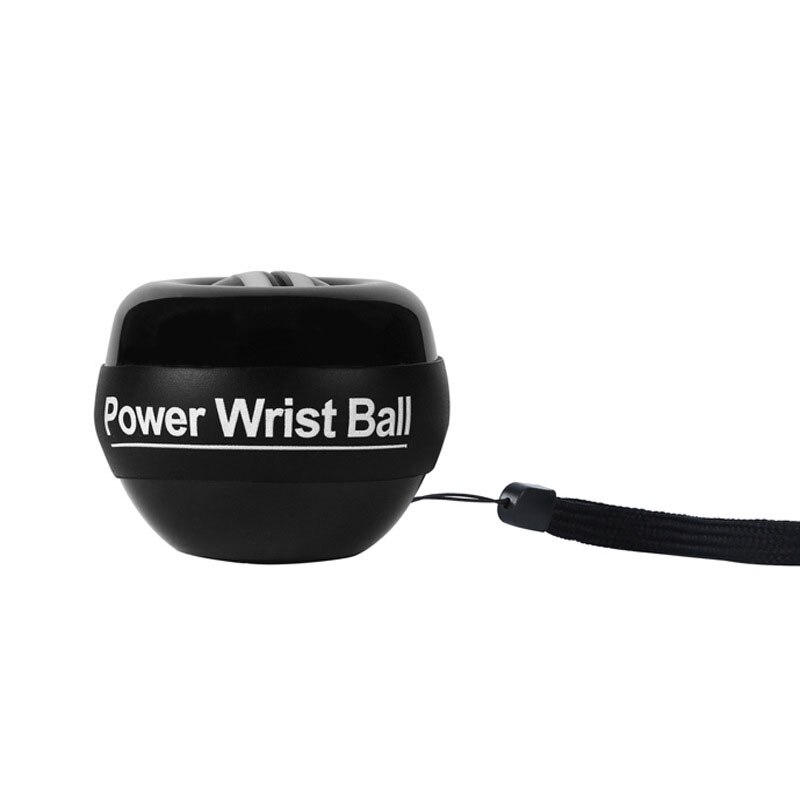 Bola para la muñeca Super giroscopio powerball, brazo giroscópico de arranque automático, entrenador de fuerza muscular, Relax, gimnasio, equipo de Fitness: Black