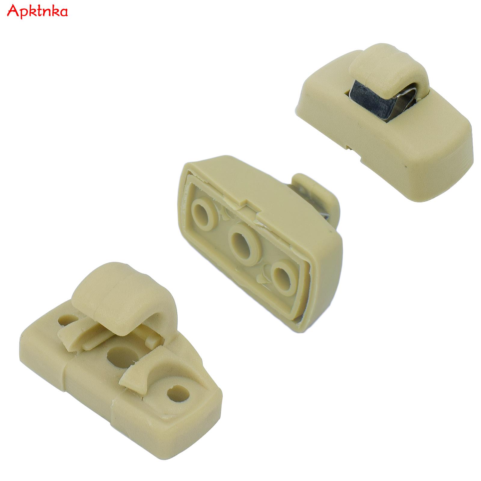 Apktnka 2x Auto Zonneklep Haak Clips Hanger Houder Gesp Beugel Retainer Voor VW Caddy Eos Gol Golf Lupo Polo Sharan Touran