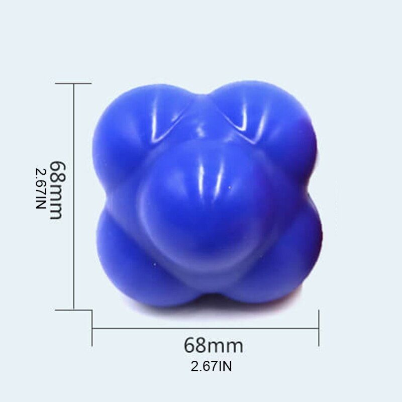 Speed Agility Fitness Hexagon Kick Bounce Reaction Balls for Agility Reflex Training and Hand-eye Coordination Quick Reaction Te