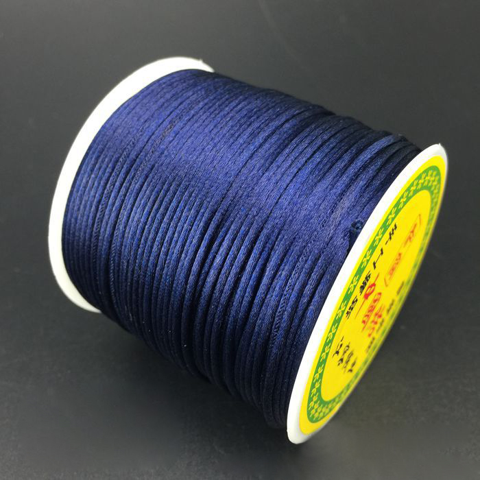 55M/Roll 1.5MM Soft Satin Rattail Silk Macrame Cord Nylon String Thread For Diy Bracelet Necklace Jewelry Findings: 11