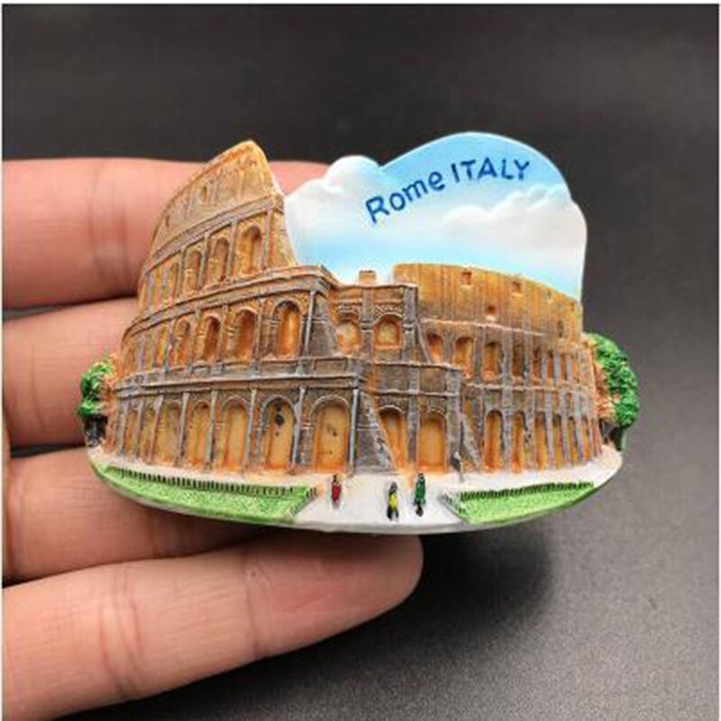 fridge magnet Germany dubai Italy Korea refrigerator paste magnetic 3d Berlin wishing fountain collection Tourist souvenir: rome italy