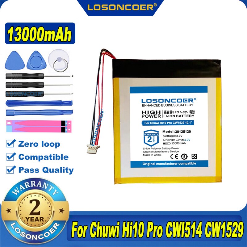 13000mAh Battery For Chuwi Hi9 Pro ,Hi9 Air CWI546 ,Hi8 / Hi8 Pro,Xv8 for Ainol NOVO 7 ,Hi10 Pro ,Hi10 X ,Hi12 HI10 Plus 3 Wire: Hi10 Pro 4 Lines