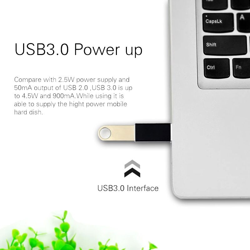Adaptador OTG USB C macho a USB 3,0 hembra, adaptador/convertidor OTG tipo C a USB para Macbook Nexus Nokia N1 para Samsung S8 Plus