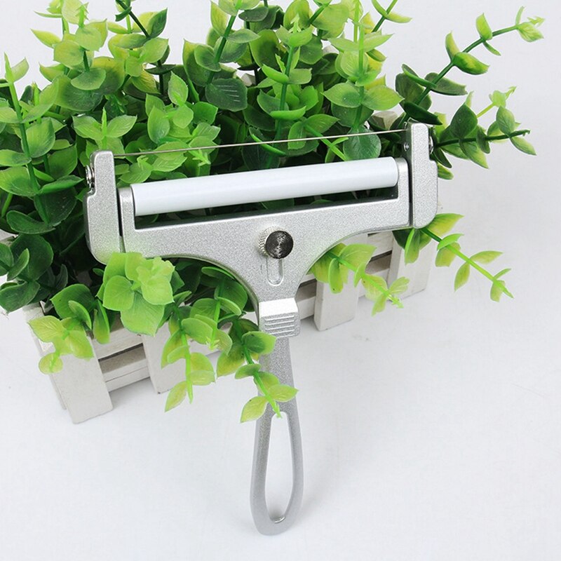 Stainless Steel Cheese Slicer, Adjustable Thickness Wire Cheese Cutter for Soft, Semi-Hard, Hard Cheeses: Default Title