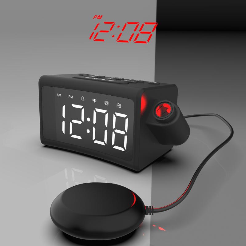 Loud Alarm Clock for Heavy Sleepers Vibrating Alarm Clock with Bed Shaker for Deaf and Hard of Hearing Night Light Snooze Clock