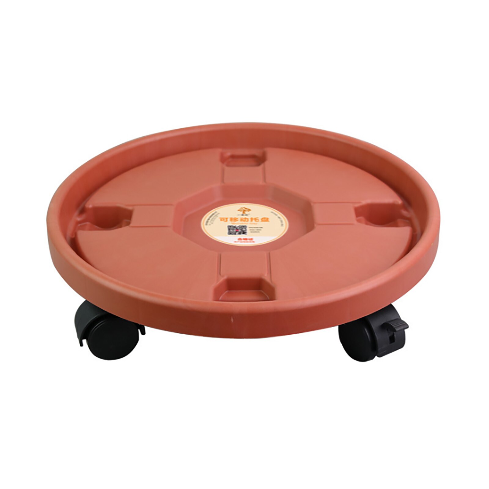 Support de Pot de fleur à roues universelles, support Mobile, plateau Mobile épais, Vase rond amovible avec rouleaux, support pour plantes: Red 300