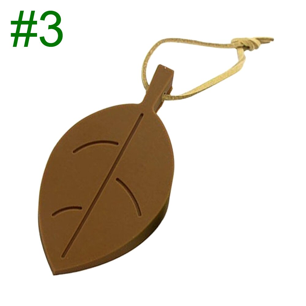 Leaf Style tope de protección de puerta de silicona, Protector de dedos de cuña, lindo dibujos animados silicona Flexible puerta ventana topes con cordón: Coffee