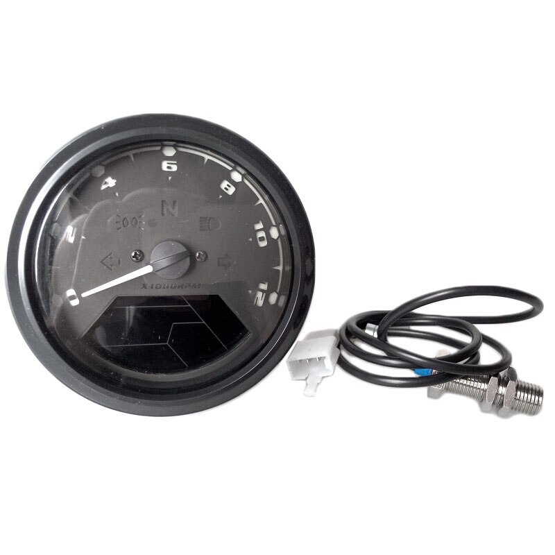 Motorcykel lcd meter kilometertæller omdrejningstæller speedometer lav olie alarm lcd olie meter