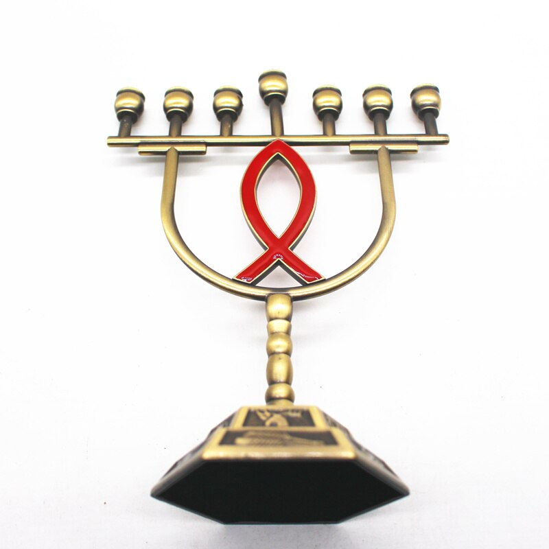 Kynttilänjalat menorah metalli kynttilälyhty kynttilänjalka messinki 7 haara 12 heimoa