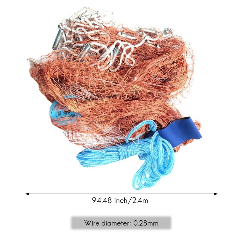 Red de pesca para actividades al aire libre, red de pesca para lanzar a mano, red para peces y camarones