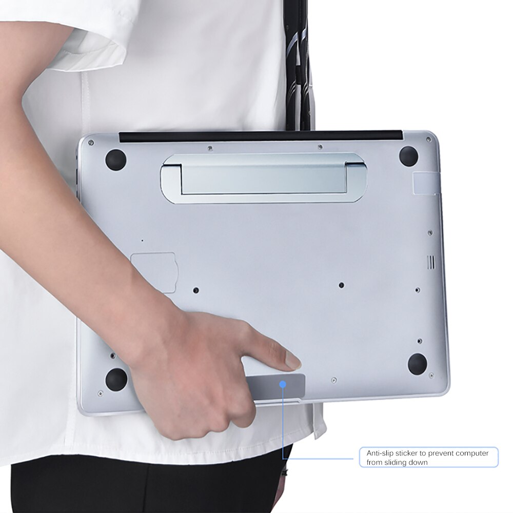Baseus bærbar datamaskinholder for macbook pro air anvendelig  to15-17 tommers notebookstativ stasjonær holder datamaskinstativ