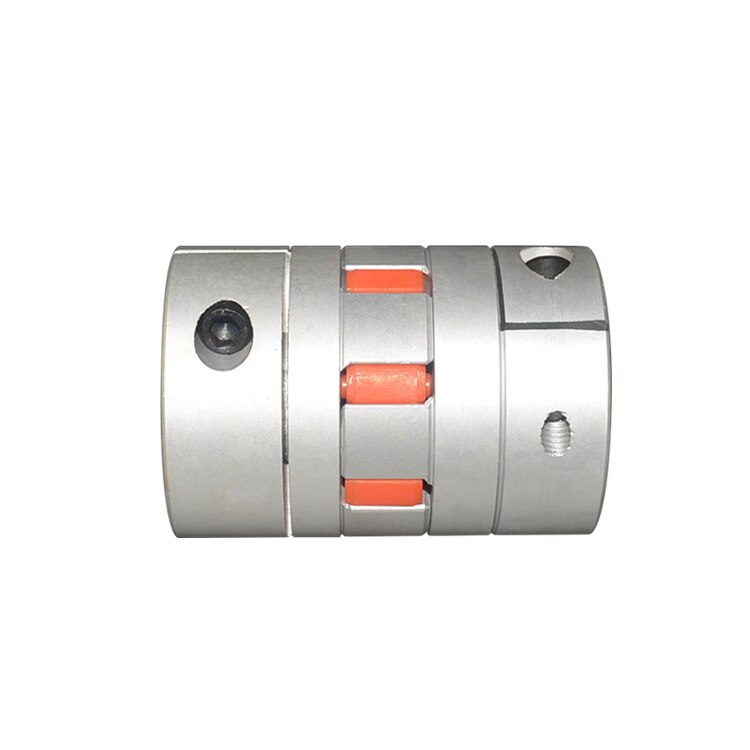 ball screw coupling diameter 55mm length 78mm plum shaped clamping flexible coupling shaft coupler encoder stepper motor