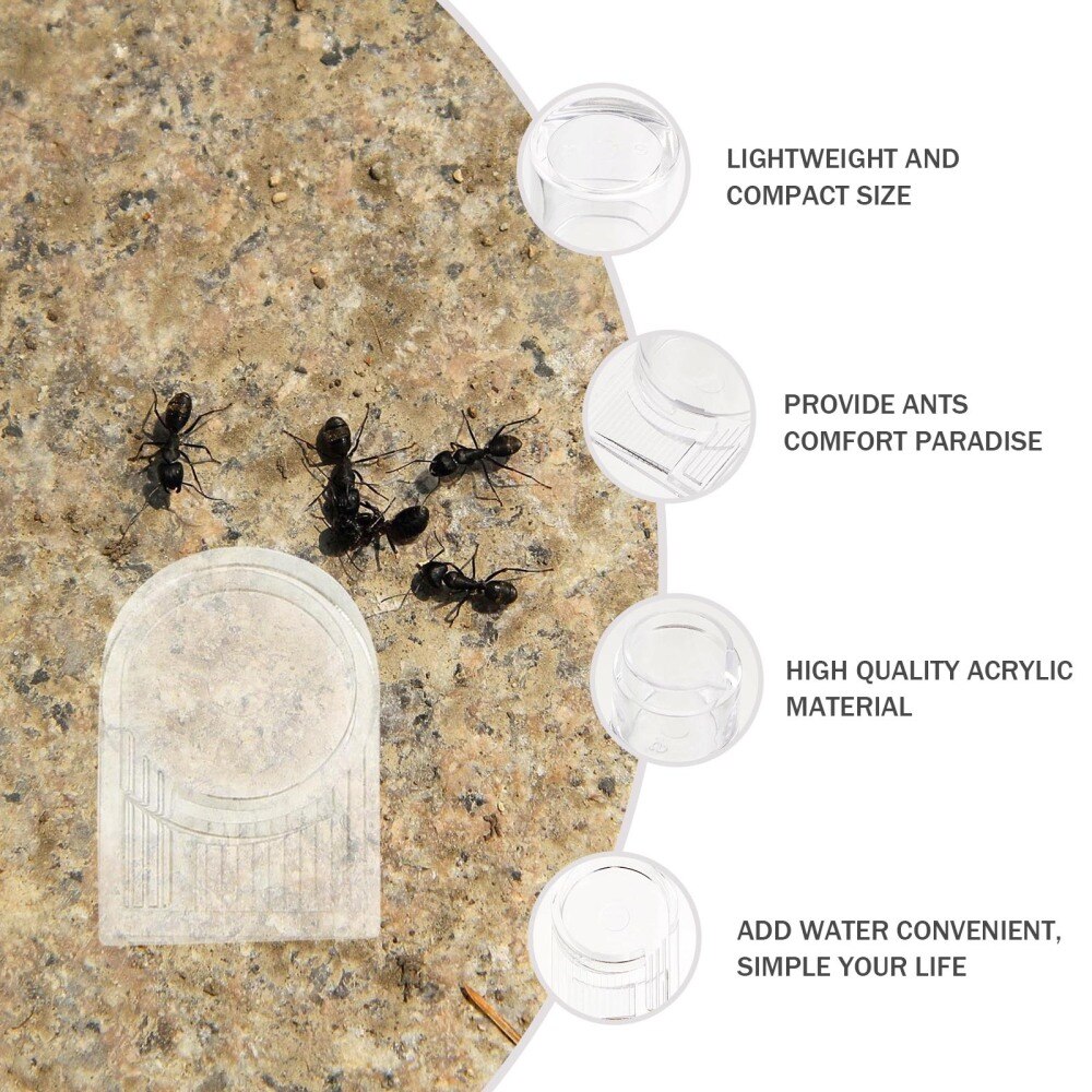 2 Stuks Acryl Ant Feeders Mieren Drinken Bowls Water Feed Gebied Voor Ant Nest