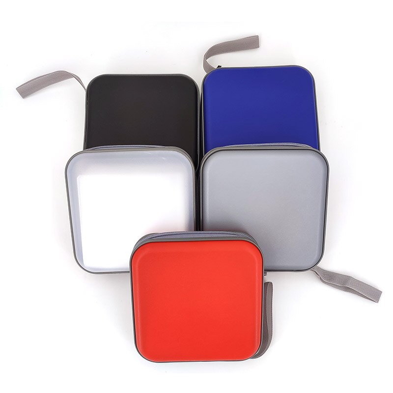 Portable 36pcs Disc CD DVD Wallet Storage Organizer Case Boxes Holder CD Sleeve Hard Bag Album Carry Pouch Bag with Zipper