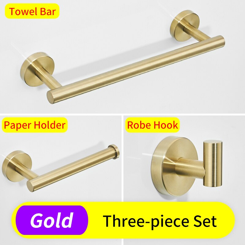 Ensemble porte serviette porte serviette inox support suspendu support mural porte-papier hygiénique noir salle de bain crochet pour serviettes porte manteau: 1110B-J