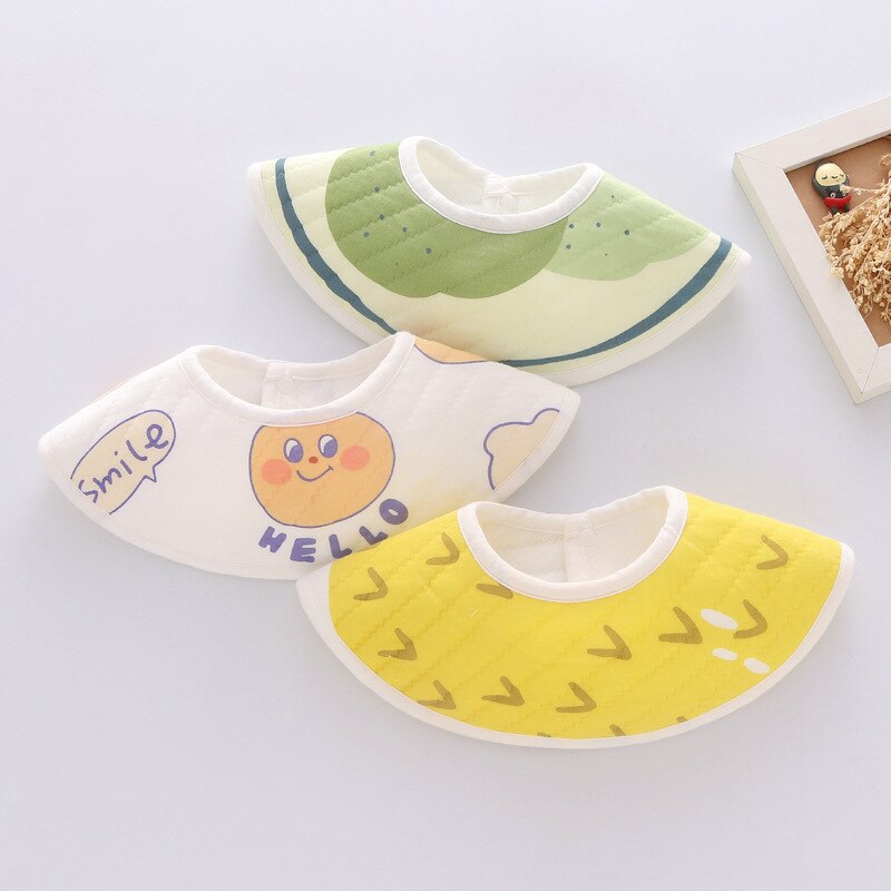 Baby Wasserdichte Lätzchen freundlicher Speichel Handtuch Avocado Druck Baumwolle Baby Jungen Mädchen Lätzchen 360 Grad Drehung Kleinkind Lätzchen Spuck Tuch