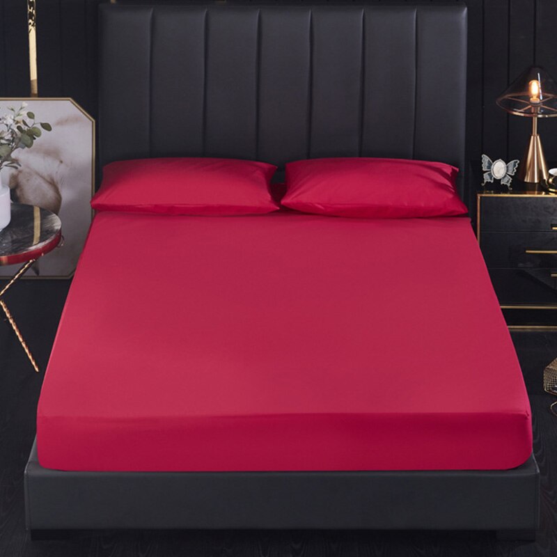 1Pc Waterdichte Matrashoes Voorzien Laken Pad Protector Effen Kleur Sprei Koningin/Koning Twin Matras Cover Protector: 6 / M