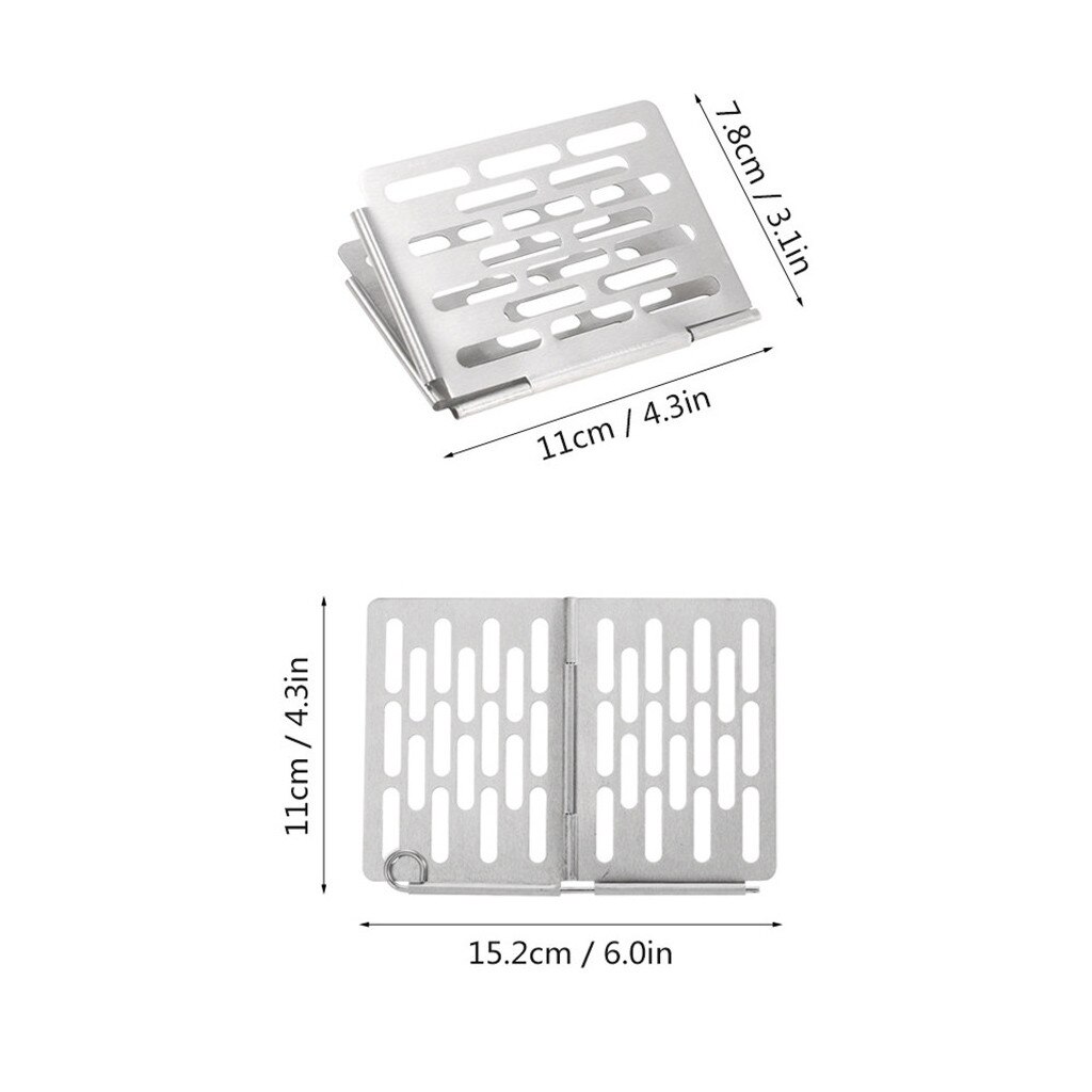 Portable Folding Bbq Plate Bbq Burning Board Charcoal Camping Outdoor Travel Cooking Travel Barbecue Accessories