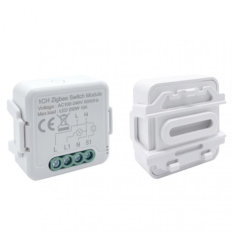 AUBESS Tuya Zigbee Smart Light Switch Module 1/2/3/4 Gang With 2 Way Control Smart Home Auto Breaker Work With Alexa Google Home