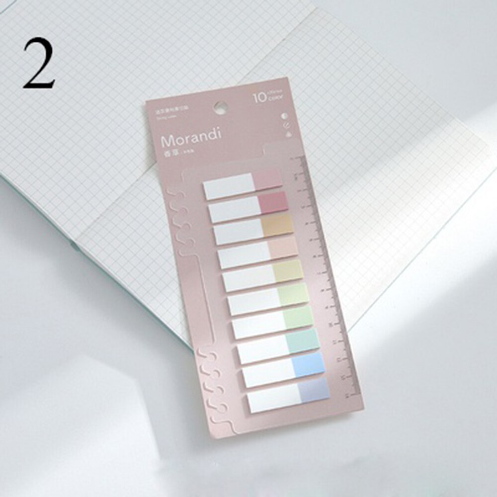 200 Stks/set Huisdier Wateproof Planner Stickers Index Separator Bladwijzer Zelfklevende Briefjes Schoolbenodigdheden: 2