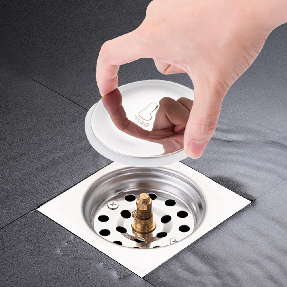 Stainless Steel Floor Drain Cover Precision Sealing Structure Blocks Odor Insect Foot-Pedal Drain Cover Durable Drain Cover