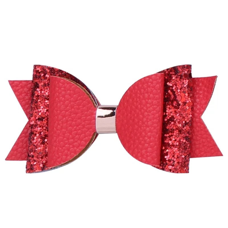 Mixiu Dubbele Laag Glitter Haarelastiekjes Clips Sequin Boog Haarspeld Meisje Haar Accessoires Prinses Party Decor Hoofddeksels Verjaardag: 3